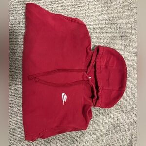 Red Nike hoodie